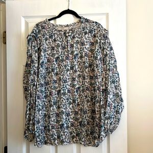 Loft Plus Sz 24 Floral Blouse